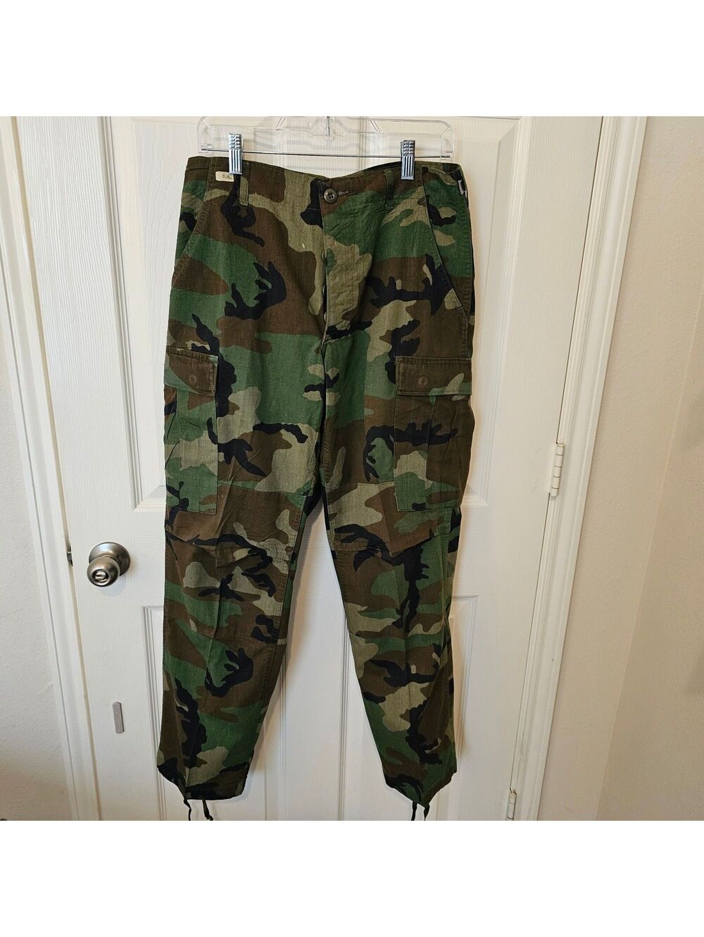 Vintage US Air Force Woodland Camo Combat BDU Trouser size S